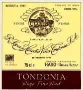 Rioja_Lopez Heredia_Tondonia 1980